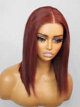 Brooklyn Hair Brown Color Blunt Cut Glueless Wig Invisible Small Knots 5x5 Swiss HD Pre-Cut Lace Blunt Cut Espresso